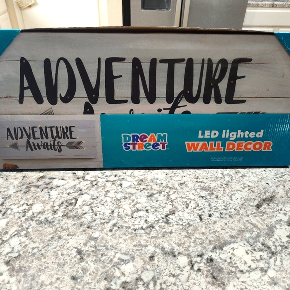 Adventure Awaits lighted wall sign - Picture 1 of 6